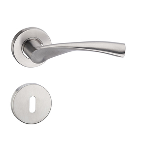 <span class=keywords><strong>Poignée</strong></span> de porte en acier inoxydable brossé pour entrée de villa - Design moderne, installation facile, durable, chambre, extérieur, salle de bain - Product Image 2
