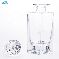 VISTA Regular Stock 700ml 750ml 800ml Direct Factory Wine Aerator Bottle Pourer Decanter Spout Glass Cork Brandy Screen Printing