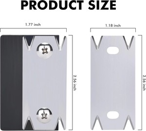 Herramienta para Enchapar Cantos de Madera, Herramienta para Raspar Cantos con Cuchilla de Acero Inoxidable para Chapa de Madera y PVC/ABS, Herramienta de Carpintería Duradera - Product Image 2