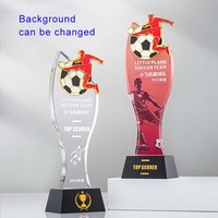 Trophée de billard en verre avec logo personnalisé, design durable
