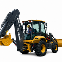 Chargeuse-pelleteuse XCMG XC8-C2570 2,5 tonnes 4x4 multifonction avec chargeur frontal et excavatrice, attache rapide