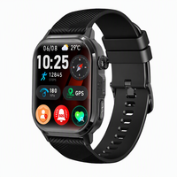 Montre connectée GPS ECG pour personnes âgées et sportifs, AMOLED, étanche, surveillance de la fréquence cardiaque, réponse aux appels, OEM ODM, logo personnalisé