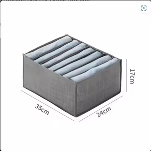 Foldable Non-woven Fabric Storage <b>Box</b> Organizer for <b>Clothes</b>,Jeans,Wardrobe,Toys Collapsible Multi-use Home Organizer - Product Image 6
