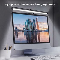 Lampe de bureau à LED dimmable à fixation magnétique avec boîtier en fer, commande tactile, alimentation USB, lumière protectrice pour les yeux