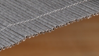Clôture Kenda gris foncé 7,0 mm en PVC CEO, texture naturelle, tube rond, résistante au vent et aux UV, pour maisons et villas résidentielles