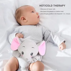 ผ้าพันหน้าท้องบรรเทาอาการจุกเสียดสำหรับทารกแรกเกิดมีเจลแพ็คเย็นเข็มขัดห่อตัวสำหรับท้องทำให้ทารกท้องไม่พอใจ - Product Image 4