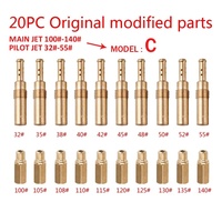 Kit de carburateur de moto, 20 pièces, buse d'injecteurs principaux à jet pilote lent pour Nsr Pwk Pwm Pe Oko Keihin Koso Carb