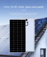 Módulo Solar de Vidrio Templado BC, Totalmente Sellado Contra la Humedad y la Niebla Salina, Diseño de Contacto Trasero que Elimina la Sombreado de la Rejilla Frontal.