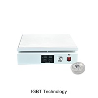 Placas Calefactoras Eléctricas Ultraestables de Alta Temperatura de 300 mm para Aplicaciones de Laboratorio Médico con Placa de Calentamiento Versátil