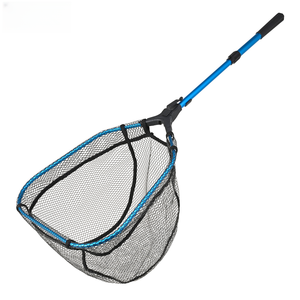 Filet de récupération pour la pêche à la mouche SNEDA, <span class=keywords><strong>portable</strong></span>, flexible, pliable, filet de lancer à main, double nœud, nylon PE, sangle de transport à la taille - Product Image 1