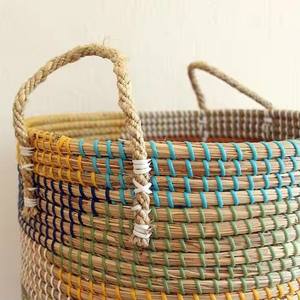 Cesta de Jacinto de Agua y Pasto Marino Flexible, Redonda/Rectangular/Cuadrada, de Color Natural/Ecológico y Personalizado, Hecha en Vietnam - Product Image 4