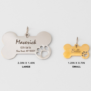Hondenpenning met pootafdruk, bijpassende hanger, graveerbaar, roestvrij staal, cadeauset voor dierenliefhebbers - Product Image 5