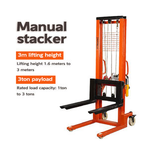 Apilador Manual Hidráulico de Alta Calidad 1.6m 2m 3m CTY, Transpaleta Manual para Almacén 0.5T 1T 2T 3T - Product Image 2