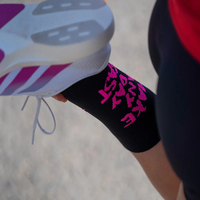 Chaussettes de sport athlétiques personnalisées avec logo, pour la course à pied et le cyclisme, chaussettes de compression de haute qualité avec coussinets en nylon pour la course sur sentier