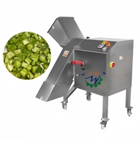 Fabrieks prijs groente & fruit snijmachine motor 304 roestvrij staal voor aardappel ui champignon pitaya blokjes snijden