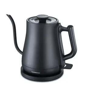 Insulated 1.0 Litre Small Cordless Electric Coffee Gooseneck Kettle Boil-Dry Protection Electric Tea Kettle