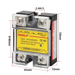 รีเลย์โซลิดสเตตเฟสเดียว ยี่ห้อหยางหมิงหยางจี รุ่น SSR-YHD4840A10A15A25A60A80A100A120A150A ขนาดเล็ก 220V - Product Image 4