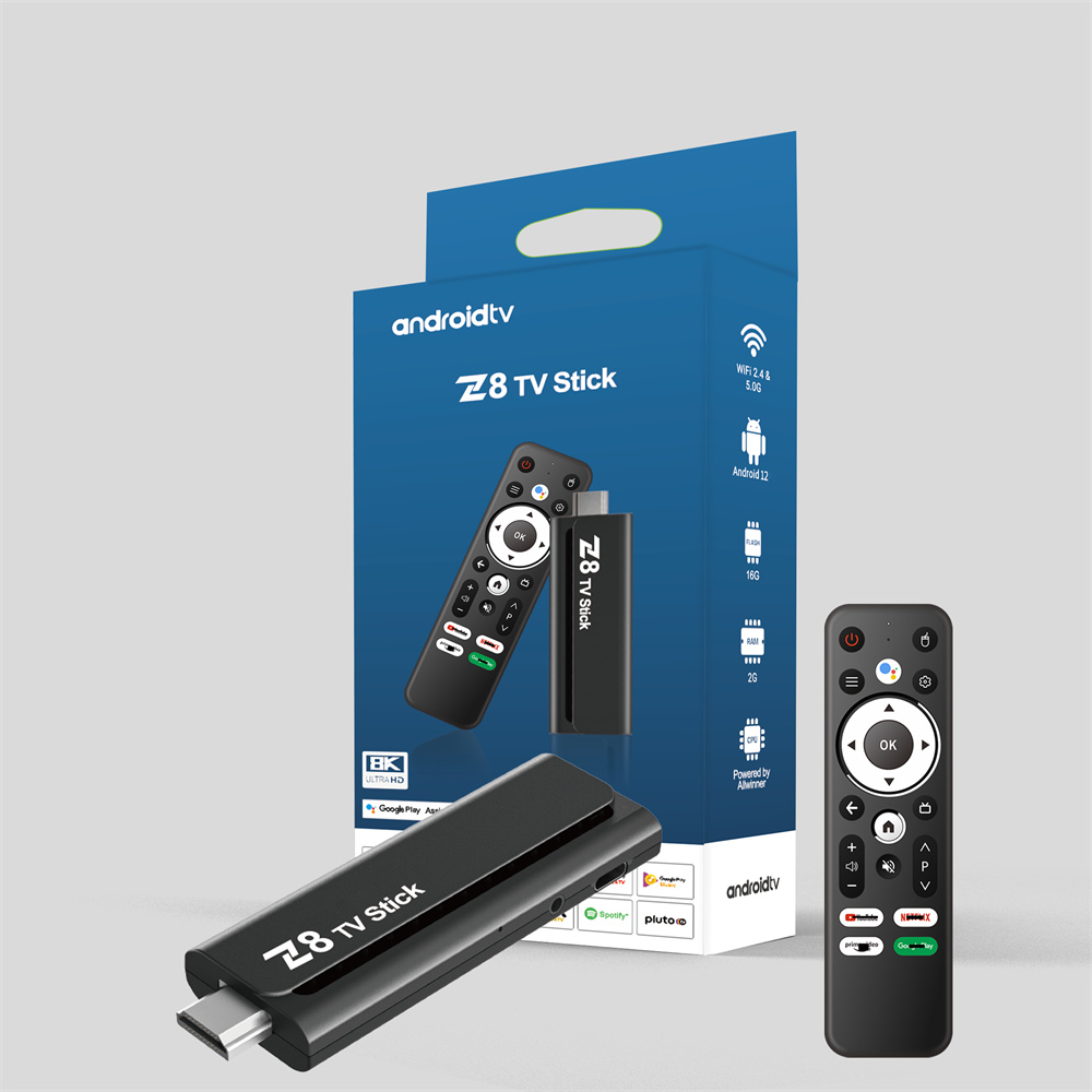Z8 Android TV Stick - 4K HDR Set Top Box with Android 12