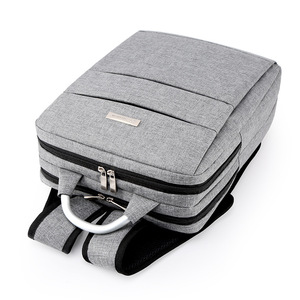De negocios de moda de Nylon gris mochila suave difícil manejar de gran capacidad de Nylon impermeable mochila para portátil bolsa - Product Image 3