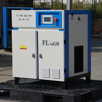 Compresseur d'air à double vis à économie d'énergie 7.5KW 10HP 8bar 10bar connexion directe 1000L réservoir faible entretien pour un usage industriel