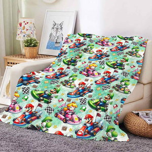 MOQ 1 pièce, livraison directe, couvertures de canapé et de lit en jacquard personnalisées à bas prix avec logos et images, couvertures pour enfants et bébés à motifs de dessins animés - Product Image 3