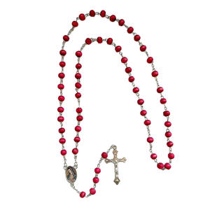 Collar <span class=keywords><strong>de</strong></span> <span class=keywords><strong>Rosario</strong></span> con Cuentas <span class=keywords><strong>de</strong></span> Aleación en Caja Hexagonal Clásica Vintage, Cruz <span class=keywords><strong>de</strong></span> María, Regalo Religioso <span class=keywords><strong>de</strong></span> Bautismo para Hombres y Mujeres - Product Image 5