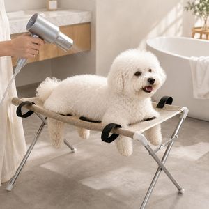 Mesa de Aseo Plegable para Mascotas Pequeñas, Hamaca de Baño para Perros con Soporte - Product Image 3