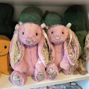 Jellycats Jc-8Bugs Bunny Series Collection Love Bugs Bunny Gold Label Peluche Rose Clair Florale Cadeau Poupée Jellycat - Product Image 2