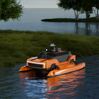 USV intelligent avec ROV sous-marin personnalisable pour une surveillance complète de la qualité de l'eau Support OEM