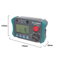 Testeur de disjoncteur différentiel portable FUZRR FR9032, compteur de tension AC 750V DC 1000V, affichage LCD 4 chiffres, commutateur de test manuel et automatique