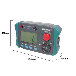 Fuzrr F9032 पोर्टेबल आरसीडी ब्रेकर टेस्टर एसी 750v <span class=keywords><strong>dc</strong></span> 1000v वोल्टेज मीटर 4 अंक एलसीडी डिस्प्ले मैनुअल ऑटो परीक्षण स्विच - Product Image 4