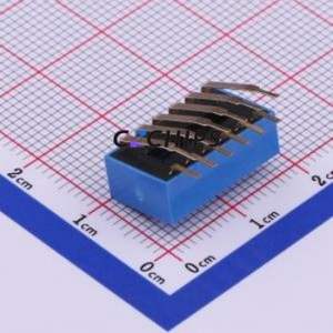 DA-06BP DIP Switch Through hole Component (THT) Switch Flat Toggle, Raised Type Single Pole Single Throw 6 2.54mm - Product Image 2