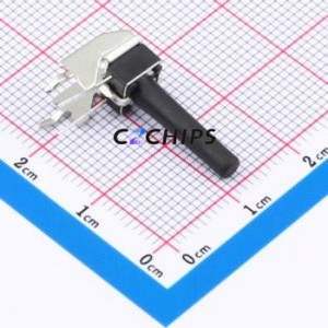 GT-TC102B-H185-L1 Tactile Switch Through hole,6.1x6.1mm Switch Single Pole Single Throw Round Button 2.5N Right Angle Insert - Product Image 1