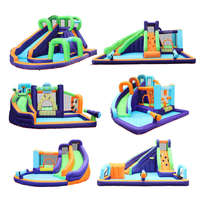 Castillo Inflable para Niños, Brincolín Inflable para Exteriores con Tobogán, Venta al Por Mayor de Fábrica