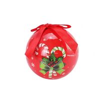 Boîte cadeau haut de gamme, ornements de boules de Noël avec éléments décoratifs peints, cloches, cannes et chaussettes, modèle 75-269