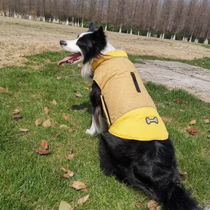 Jaqueta de cachorro de inverno reversível, venda quente, jaqueta para cachorro de estimação à prova d'água, com dois sentidos