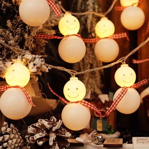 WINNER Christmas Snowman LED String <b>Lights</b> Warm White Indoor Festive Decoration 2700K IP20 CRI80 Hanging <b>Garland</b> - Product Image 5