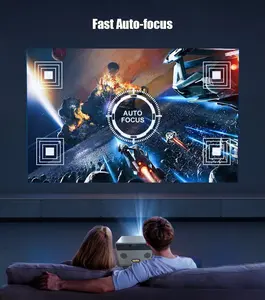 2024 di fabbrica nuovo 4K Mini Smart 9.0 Android proiettore Home Theater portatile messa a fuoco Auto Keystone HD Proyector H98