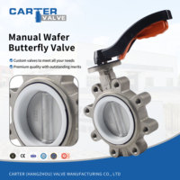 Vanne papillon manuelle à vis sans fin en fonte ductile GGG50, joint souple EPDM, PN16 Classe 150, pour CVC et traitement de l'eau, DN40-DN1200, OEM ODM