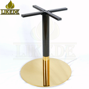 Chân Bàn Ăn Hình Tròn Chân Bàn Chữ Thập Bằng Thép Không Gỉ Màu Vàng Đen Cho Mặt Bàn Đá Cẩm Thạch - Product Image 4