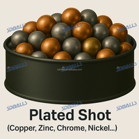 Billes en acier au carbone souple solide SDBALLS, dureté HRC58-62, .177, 4,4 mm, 4,5 mm, billes de chasse en plein air