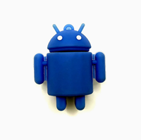 Precio barato Android Robot Pu juguete de espuma, logotipo personalizado en forma de bola antiestrés Robot