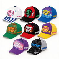 Gorra de Béisbol con Bordado de Eslogan, Dos Tonos, 5 Paneles, Gorra de Béisbol de Algodón con Visera de Bloques de Color