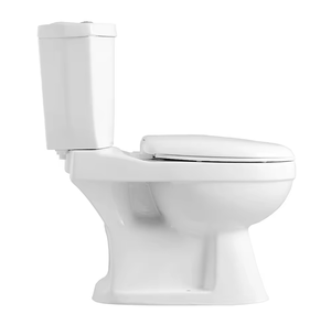 Conjunto Completo de Louças Sanitárias para Banheiro Estilo Moderno com Vaso Sanitário de Cerâmica de Duas Peças com Descarga Dupla e Saída em P ou S - Product Image 1