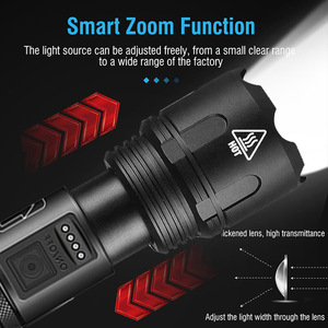 Lampe torche LED rechargeable XINSITE P50, haute puissance, en alliage d'aluminium, étanche, pour l'extérieur et la maison - Product Image 3