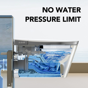 Chất lượng cao nổi WC commode chân cảm biến lật điện thông minh CHẬU VỆ SINH nhà vệ sinh bát phòng tắm treo tường nhà vệ sinh thông minh - Product Image 4