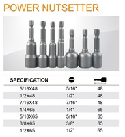 Adaptateur de perceuse à queue hexagonale magnétique 1/4" 8mm 5/16" pour perceuses électriques, tournevis à écrous et adaptateur de douille à chocs