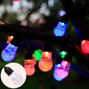 Chất Lượng Cao Ip65 Ngoài Trời Năng Lượng Mặt Trời Bong Bóng Bóng Chuỗi Đèn Không Thấm Nước LED Cổ Tích Trang Trí Đèn Số Lượng Lớn Nhựa Cho Kỳ Nghỉ Đảng - Product Image 1