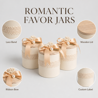 Boîte Cadeau Cylindrique Leabon avec Ruban en Dentelle, Couvercle en Bois et Nœud Perlé pour Mariage et Fête, Contenant de Faveurs, Vente en Gros Direct Usine