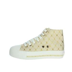 Sneakers da ragazza Patrizia Pepe beige alte con suola spessa - Product Image 1